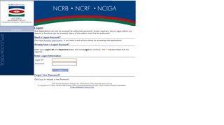 Web Application Portal - NCRB.org
