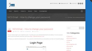NCS Email – How to change your password – Network Consulting ...