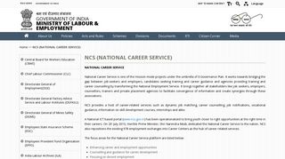 NCS (NATIONAL CAREER SERVICE) | Ministry of Labour ...