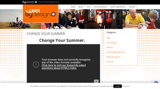 Change Your Summer - Learn by Design