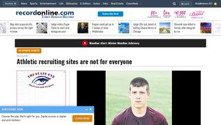 Athletic recruiting sites are not for everyone - recordonline.com
