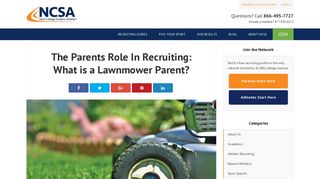 The Parents Role In Recruiting: What is a Lawnmower Parent? - NCSA