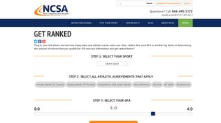 Get Ranked in Recruiting| NCSA Athletic Recruiting