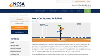 How to get recruited for softball | Softball recruiting tips - NCSA
