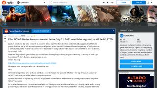 PSA: NCSoft Master Accounts created before July 12, 2012 need to ...