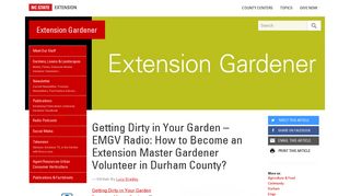 Getting Dirty in Your Garden – EMGV Radio: How to Become an ...