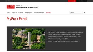 MyPack Portal – Office of Information Technology - OIT - NC State ...