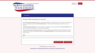 Password Recovery - North Central Texas College