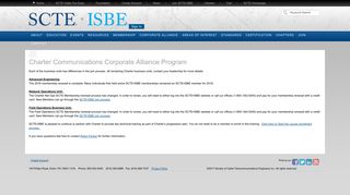 Charter Communications Corporate Alliance Program - SCTE•ISBE
