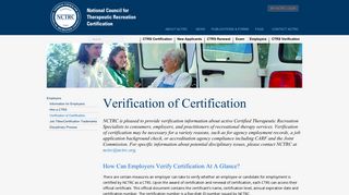 Verification of Certification | NCTRC