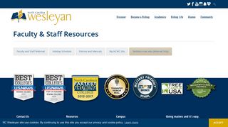 Faculty & Staff Resources - North Carolina Wesleyan College