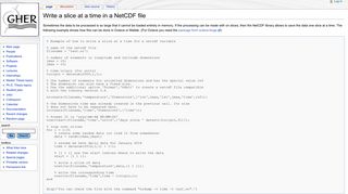 Write a slice at a time in a NetCDF file - GHER