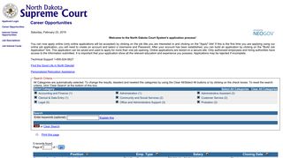 North Dakota Supreme Court - Government Jobs