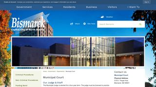 Municipal Court | Bismarck, ND - Official Website