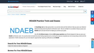 NDAEB Practice Tests & Exam Prep | ExamEdge.com