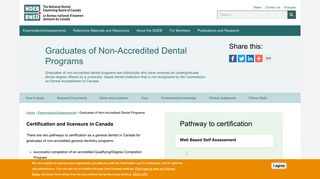 Graduates of Non-Accredited Dental Programs | The ... - NDEB