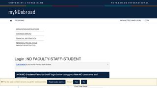 Login > ND FACULTY-STAFF-STUDENT > Study Abroad