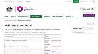 NDIS Commission Portal | NDIS Quality and Safeguards Commission
