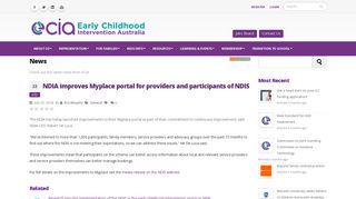 NDIA improves Myplace portal for providers and participants of NDIS