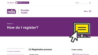 3.2 Registration process | NDIS Provider Toolkit
