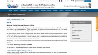 National Digital Literacy Mission- NDLM | Government of India ... - Nielit
