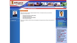 Property Tax - Delhi Govt Portal