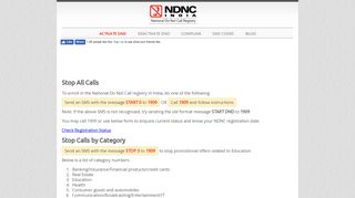 NDNC India – Do Not Call Register India
