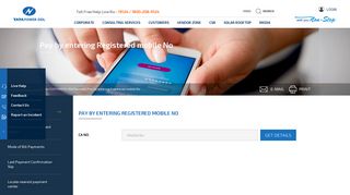 Pay Bill through Registered Mobile No' - Tata Power-DDL