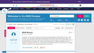 NDR Money - MoneySavingExpert.com Forums