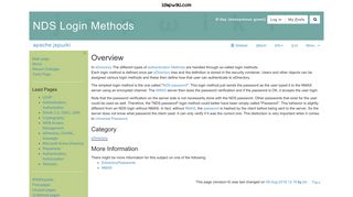 Ldapwiki: NDS Login Methods