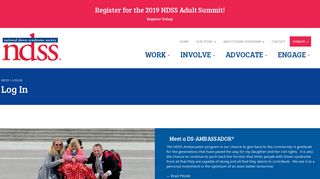 Log In - NDSS - National Down Syndrome Society