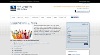 Education Recruitment and Training for Primary, Secondary and SEN ...