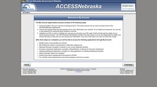 Nebraska DHHS: N-FOCUS : ACCESSNebraska - Welcome