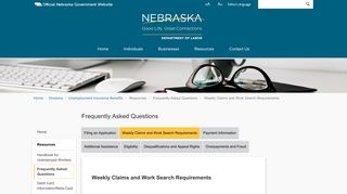 Unemployment Insurance Benefits - Nebraska Department of Labor