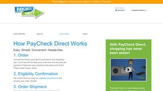 How PayCheck Direct Works