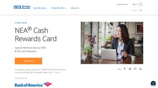 NEA Cash Rewards Card | NEA Member Benefits