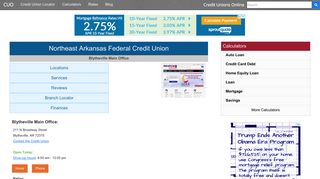 Northeast Arkansas Federal Credit Union - Credit Unions Online