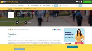 Near East University | Top Universities