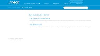 My Account Portal - The Neat Company - Neat Software
