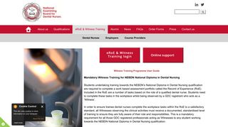 eRoE & Witness Training | National Examining Board for Dental Nurses