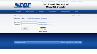 NEBF 1099 Site: Member Login