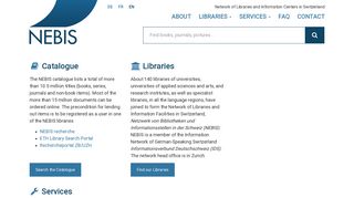 Libraries - Homepage - NEBIS