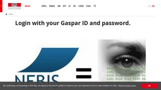 Login with your Gaspar ID and password. - EPFL News