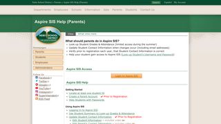 Aspire SIS Help (Parents) | Nebo School District