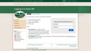 Logging In to Aspire SIS | Nebo School District