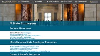 State Employees | Nebraska.gov