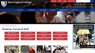 Students, Faculty & Staff | New England College