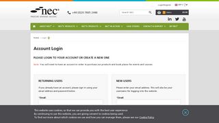 Login - NEC Contracts