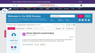 Nectar Adpoints ceased trading - MoneySavingExpert.com Forums