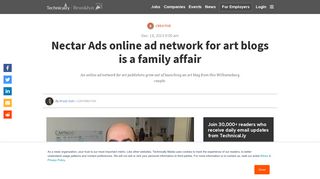 Nectar Ads online ad network for art blogs is a family affair ...